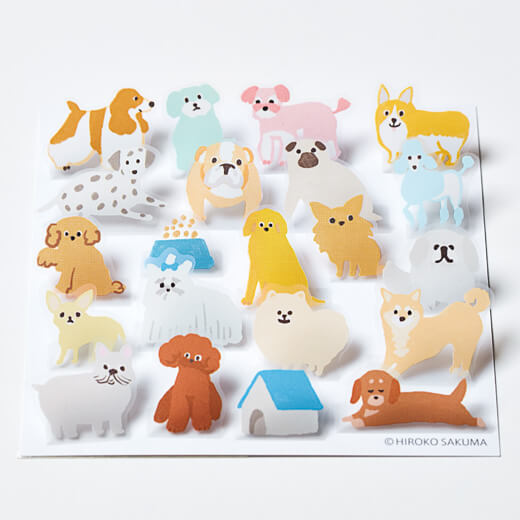 Hitotoki Pop-Up Stickers - Dog