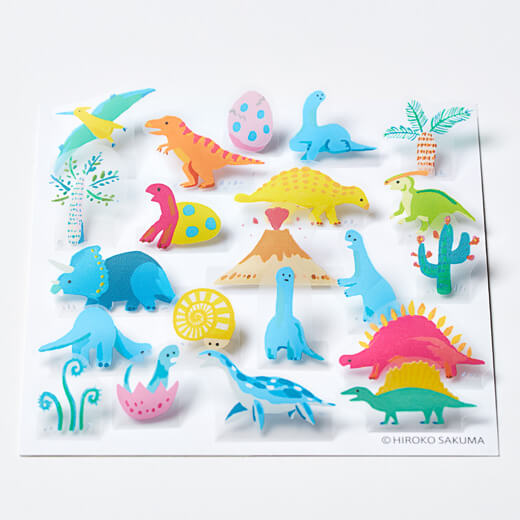 Hitotoki Pop-Up Stickers  - Dinosaur