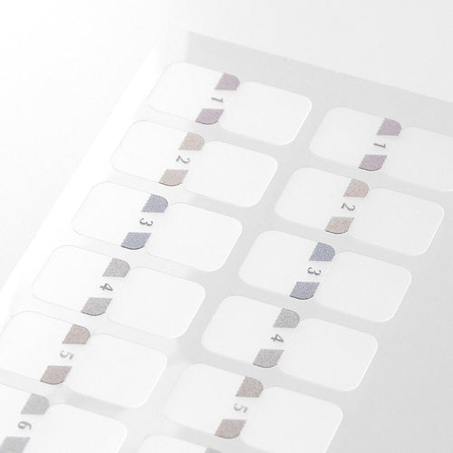 Midori Chiratto Index Labels - Gray