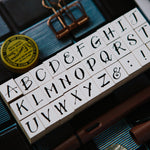 OURS Alphabet Rubber Stamp Set