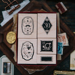 OURS Postal Marking Rubber Stamp Set