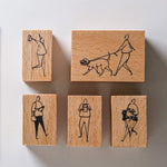 modaizhi One Day Rubber Stamp Set - Plant Series