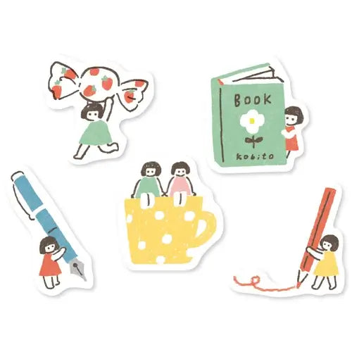 Furukawashiko [My Perfect Day] Sticker Flakes - Kobito (little people)