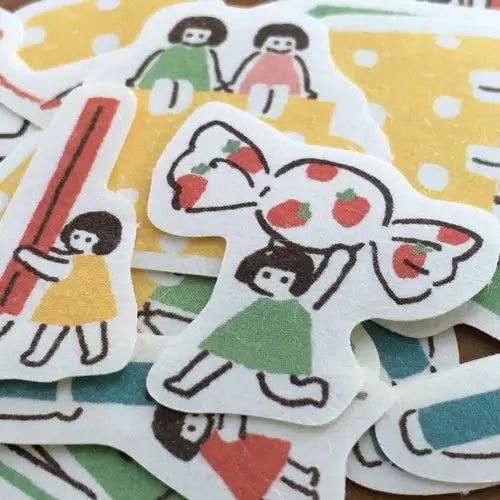Furukawashiko [My Perfect Day] Sticker Flakes - Kobito (little people)