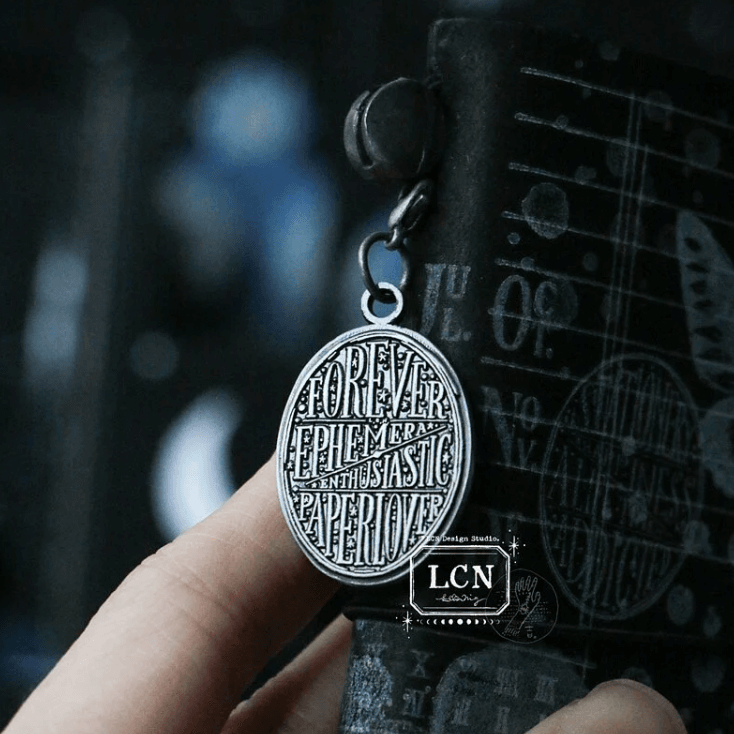 LCN Double-Sided Metal Charm - Paperlover / Stationery Addicted