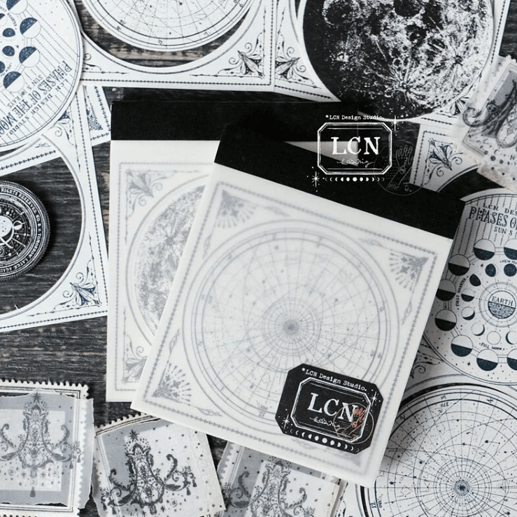 LCN Letterpress Notepad - Star-Moon