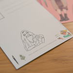 LDV Rubber Stamp: Reading Room Girl