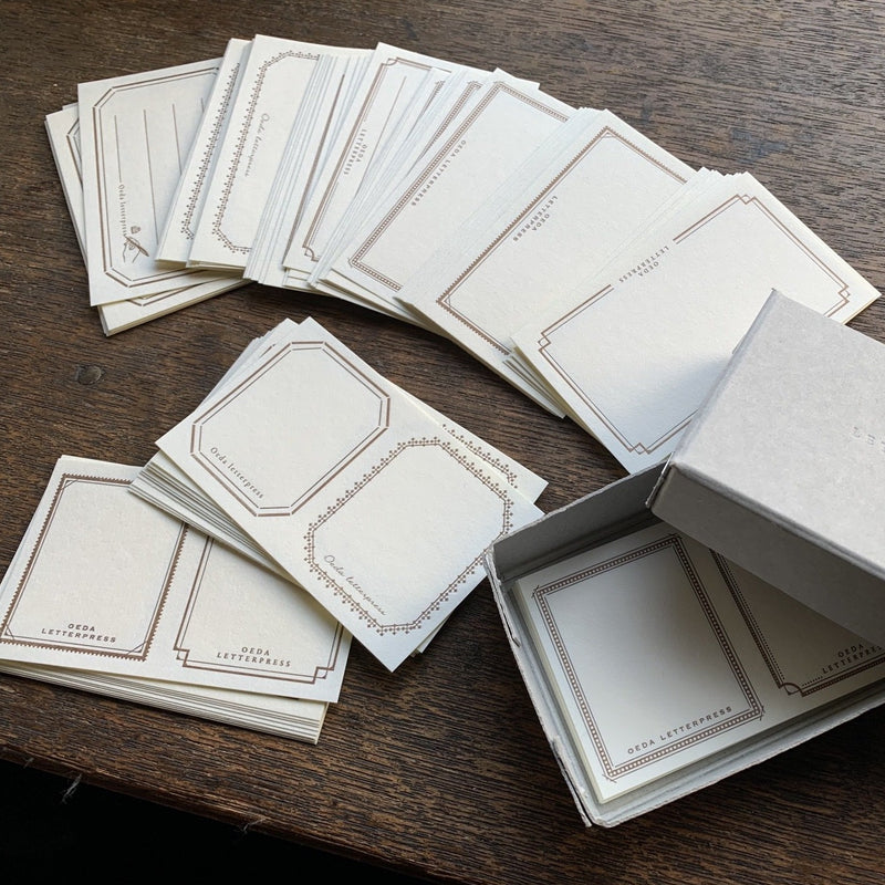 Oeda Letterpress Sticker Set