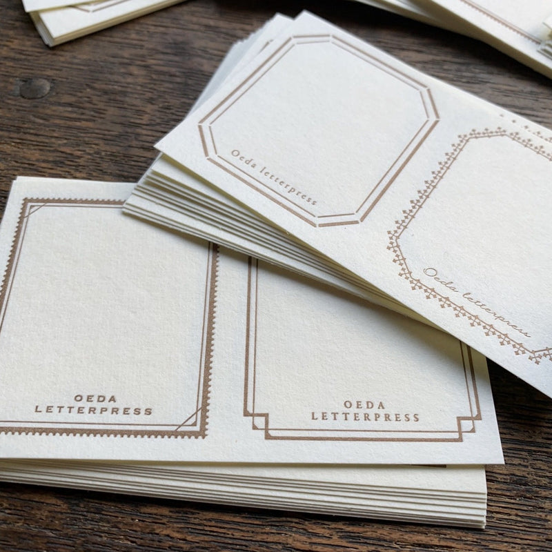 Oeda Letterpress Sticker Set