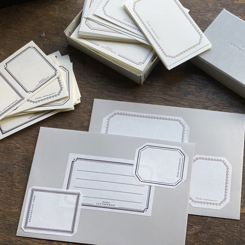 Oeda Letterpress Sticker Set