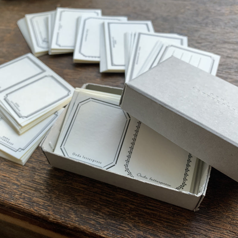 Oeda Letterpress Sticker Set