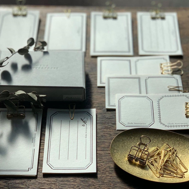 Oeda Letterpress Sticker Set