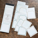 Oeda Letterpress 3 Patterns Label Book III (Green & Gold / Purple & Gold)
