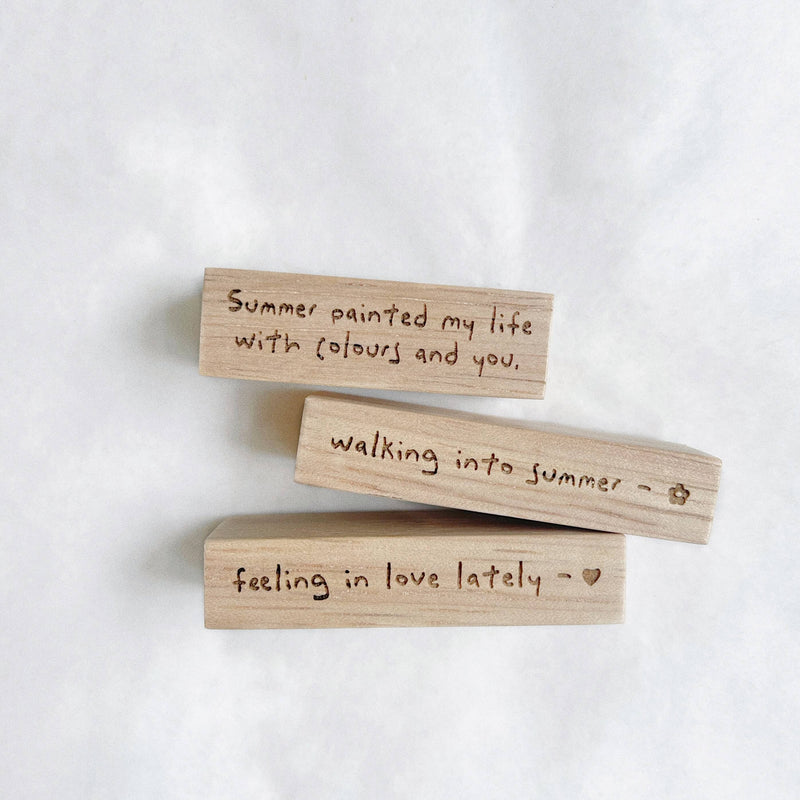 SOMe Phrase Rubber Stamp - Summer Series (II)