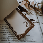 Meow Illustration Letterpress Memo Pad - Maple