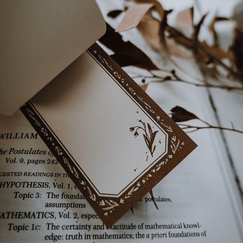 Meow Illustration Letterpress Memo Pad - Maple