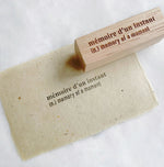 SOMe Phrase Rubber Stamp - memory of a moment