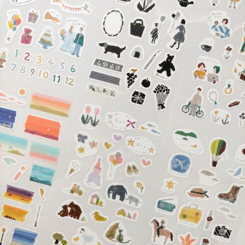 [My Favorite] Washi Sticker - Monochrome