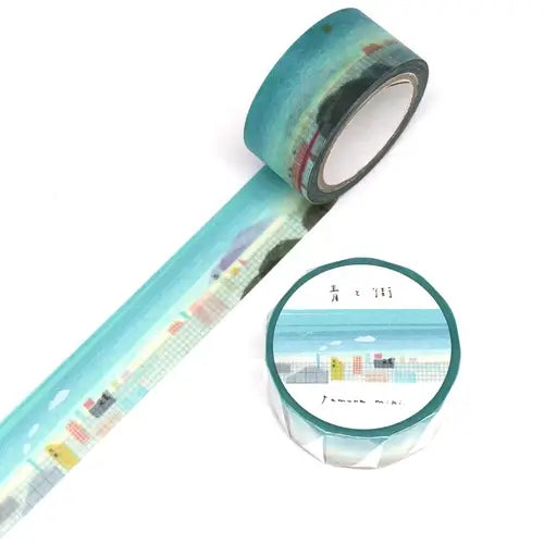 Miki Tamura Washi Tape - Blue and the City