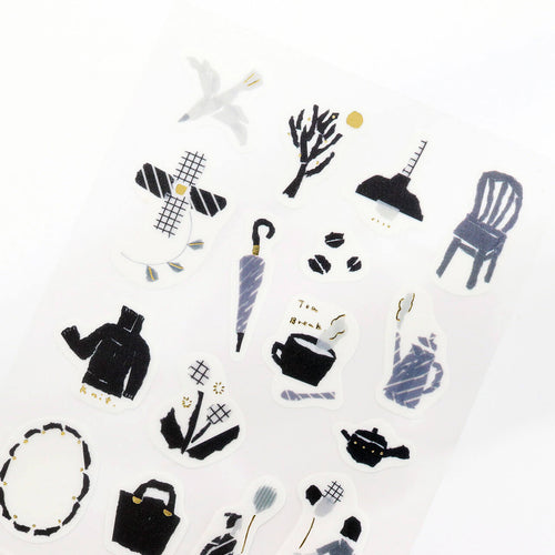 Miki Tamura [My Favorite] Washi Sticker - Monochrome