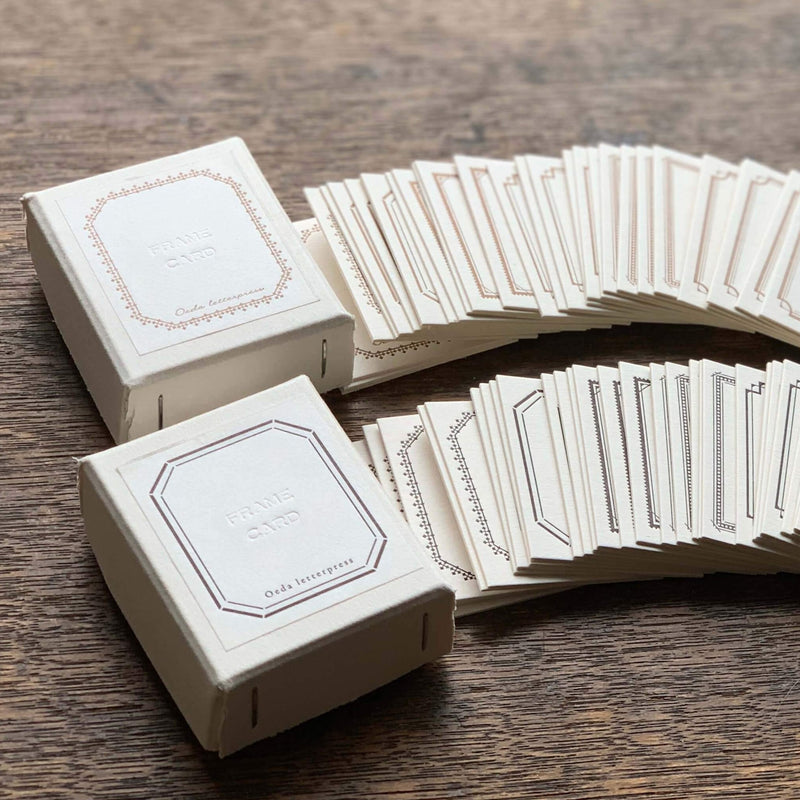 Oeda Letterpress Frame Mini Card Box