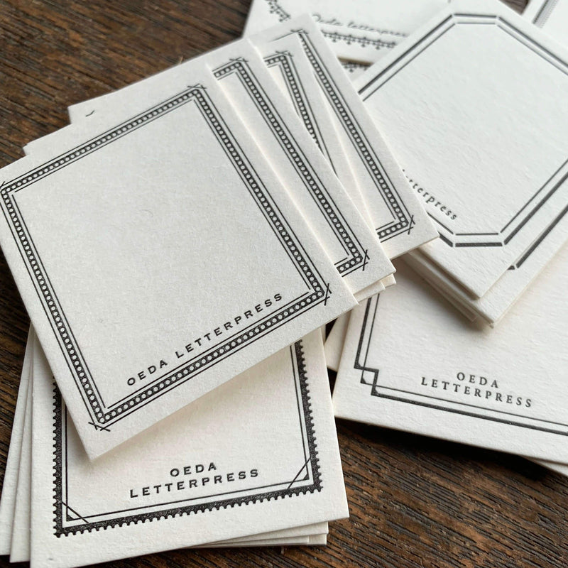 Oeda Letterpress Frame Mini Card Box