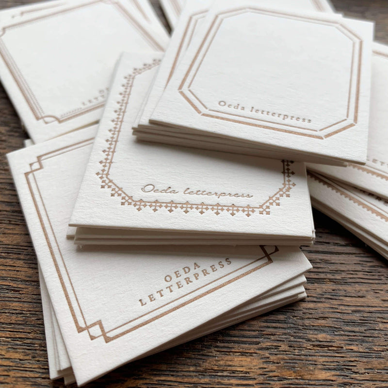 Oeda Letterpress Frame Mini Card Box