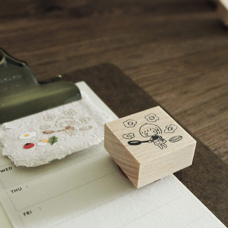 Mini Girls: At Home Rubber Stamp