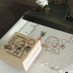 Mini Girls: At Home Rubber Stamp