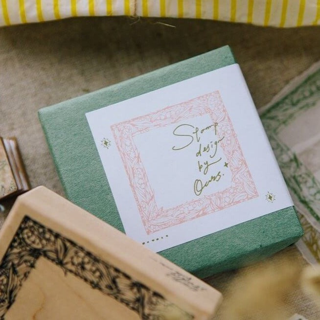 OURS Muguet Frame Rubber Stamp