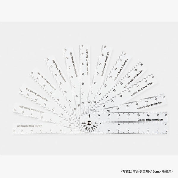 MD 50cm Transparent Multi-Ruler