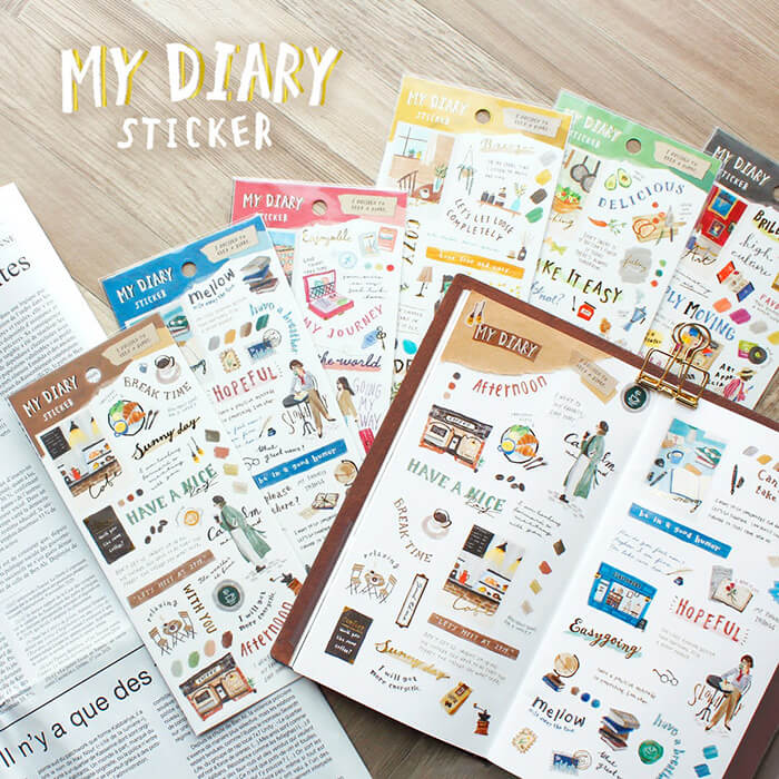 My Diary Sticker - Cafe