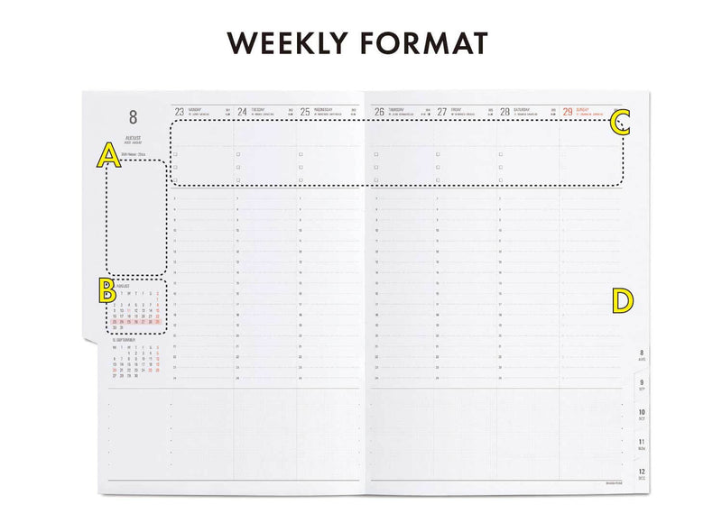 Hightide Nahe: Vertical Weekly Diary 2023