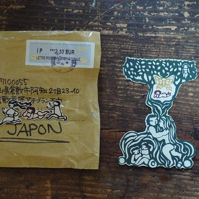 Classiky x Mihoko Seki Stencil Dyeing Paper Seals - Nude