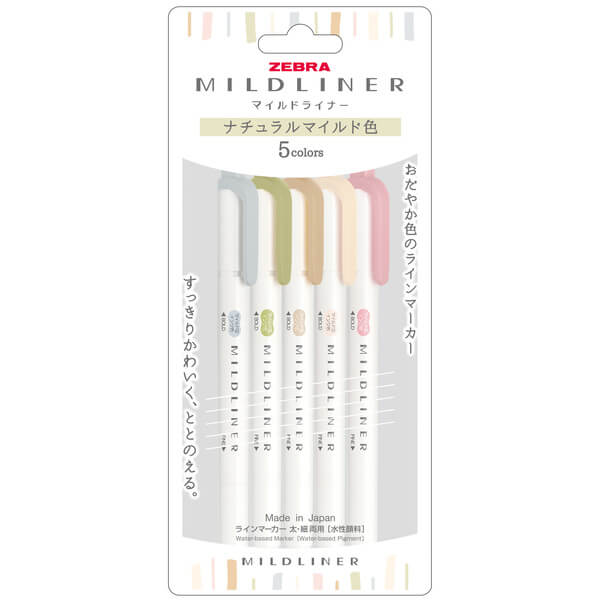 Zebra Mildliner Double-Sided Highlighter - Natural Colour