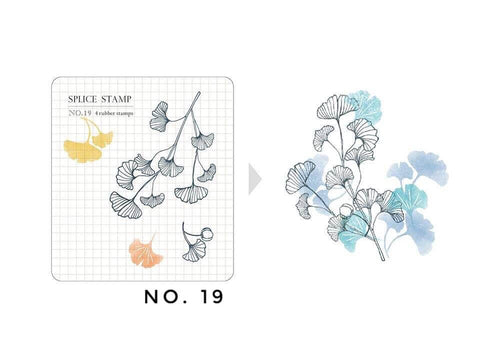 MU Botanical Clear Stamp Set - No. 19