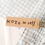 Yeoncharm Rubber Stamp - Note to self