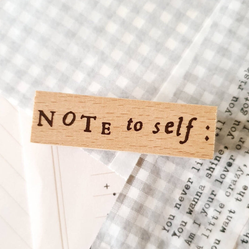 Yeoncharm Rubber Stamp - Note to self
