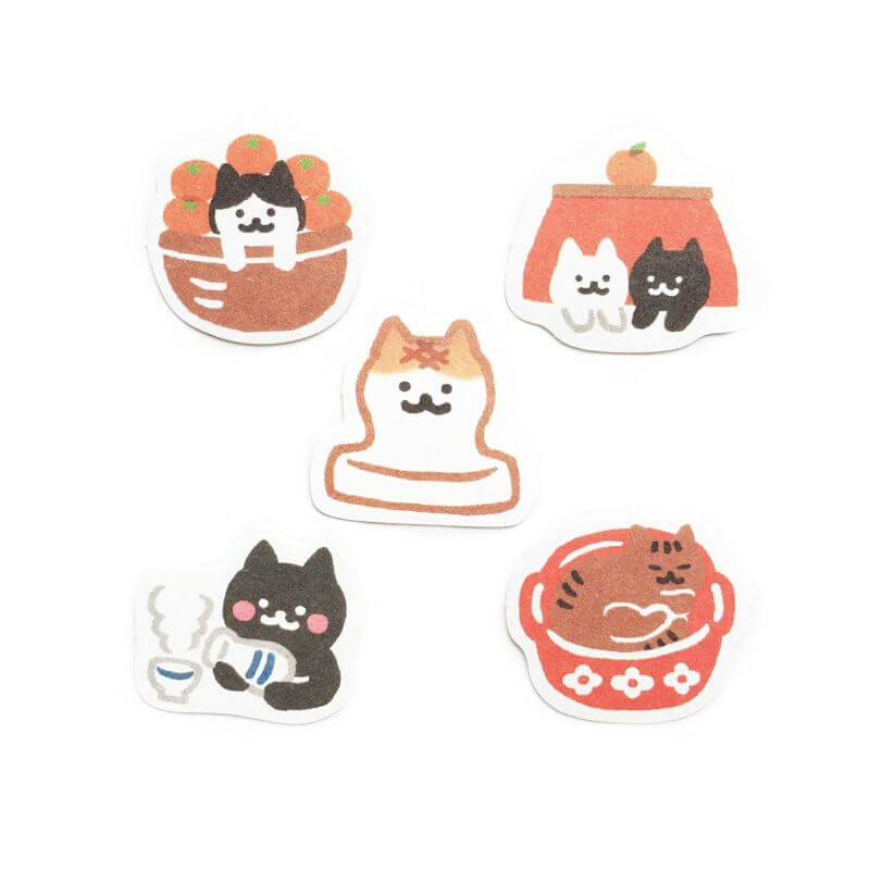 Furukawashiko [Pochitto] Sticker Flakes - Nyanko (cat)