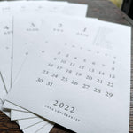 Oeda Letterpress Calendar 2022