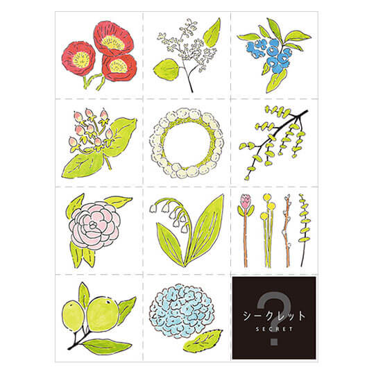 Hitotoki Large Size Sticker - Flower