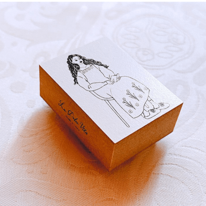 LDV Rubber Stamp: Old school diary woman