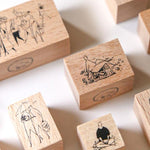 modaizhi One Day Rubber Stamp Set - Plant Series
