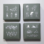 modaizhi One Day Rubber Stamp Set - Plant Series