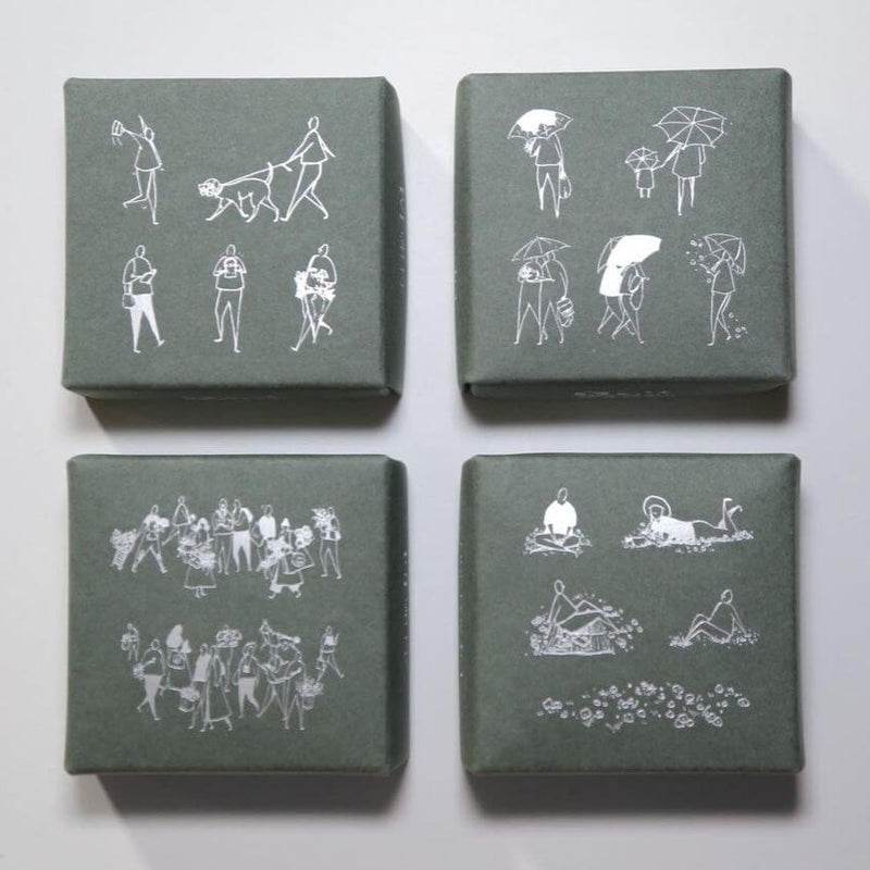 modaizhi One Day Rubber Stamp Set - Plant Series
