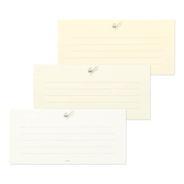 MD 3-Tones Message Letter Pad - White