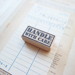 Handle With Care Rubber Stamp