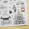 Suatelier Stickers - City Collection (China/ Moscow/ New York/ Paris/ London/ frankfurt am main/ Tokyo)