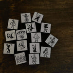 Kocka Rubber Stamp - People in the City