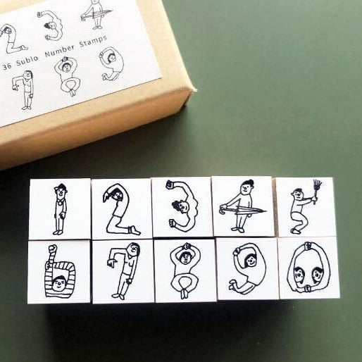 Number Rubber Stamps 